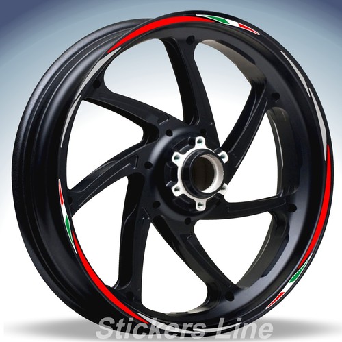 Adesivi ruote moto strisce